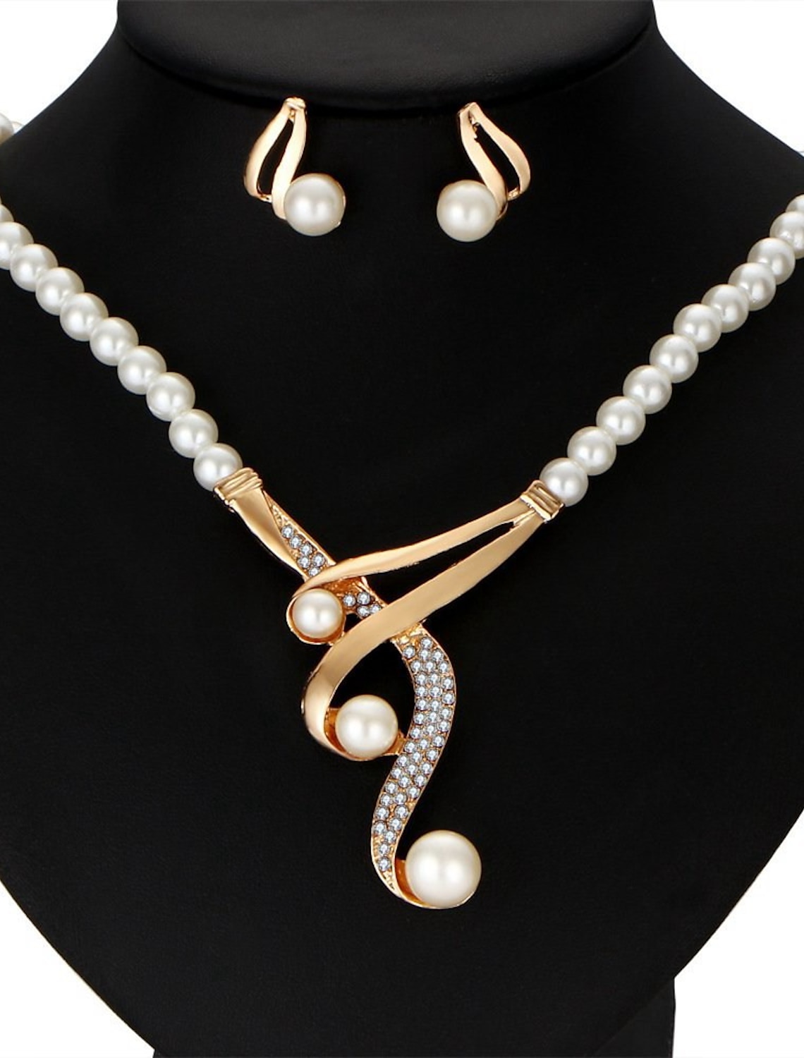 14K Gold Plated Pearl Necklace gift holiday season birthday valentine anniversary wedding Choker Collar