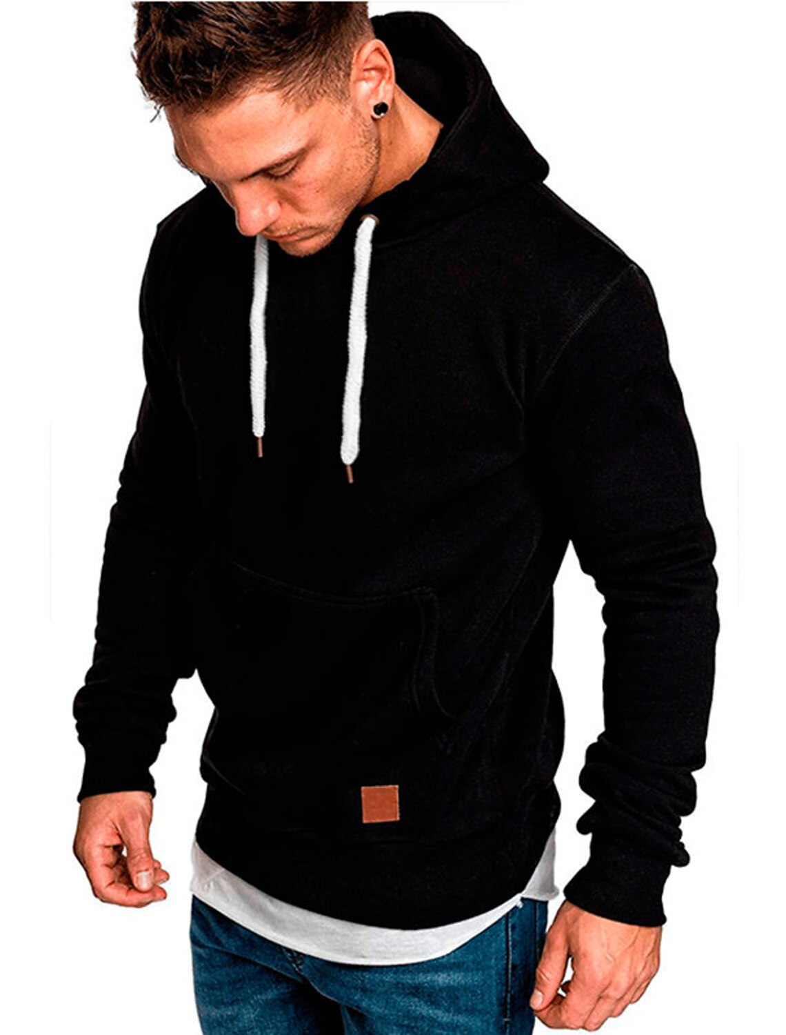 Hombre Talla Grande Sudadera Con Capucha Color sólido Con Capucha Deporte  Casual Diario Básico Casual Sudaderas con capucha Sudaderas Negro Vino  Caqui / Manga Larga 7334535 2022 – $18.35