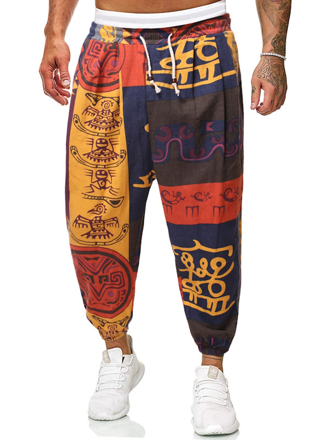Per uomo Essenziale Pantaloni stile arabo Harém Pantaloni da spiaggia Alla  caviglia Pantaloni Giornaliero Scozzese a quadri Traspirante Vita normale  Largo Bianco Nero Vino Arancione Rosso M L XL XXL del 8127325 2022 a $30.93
