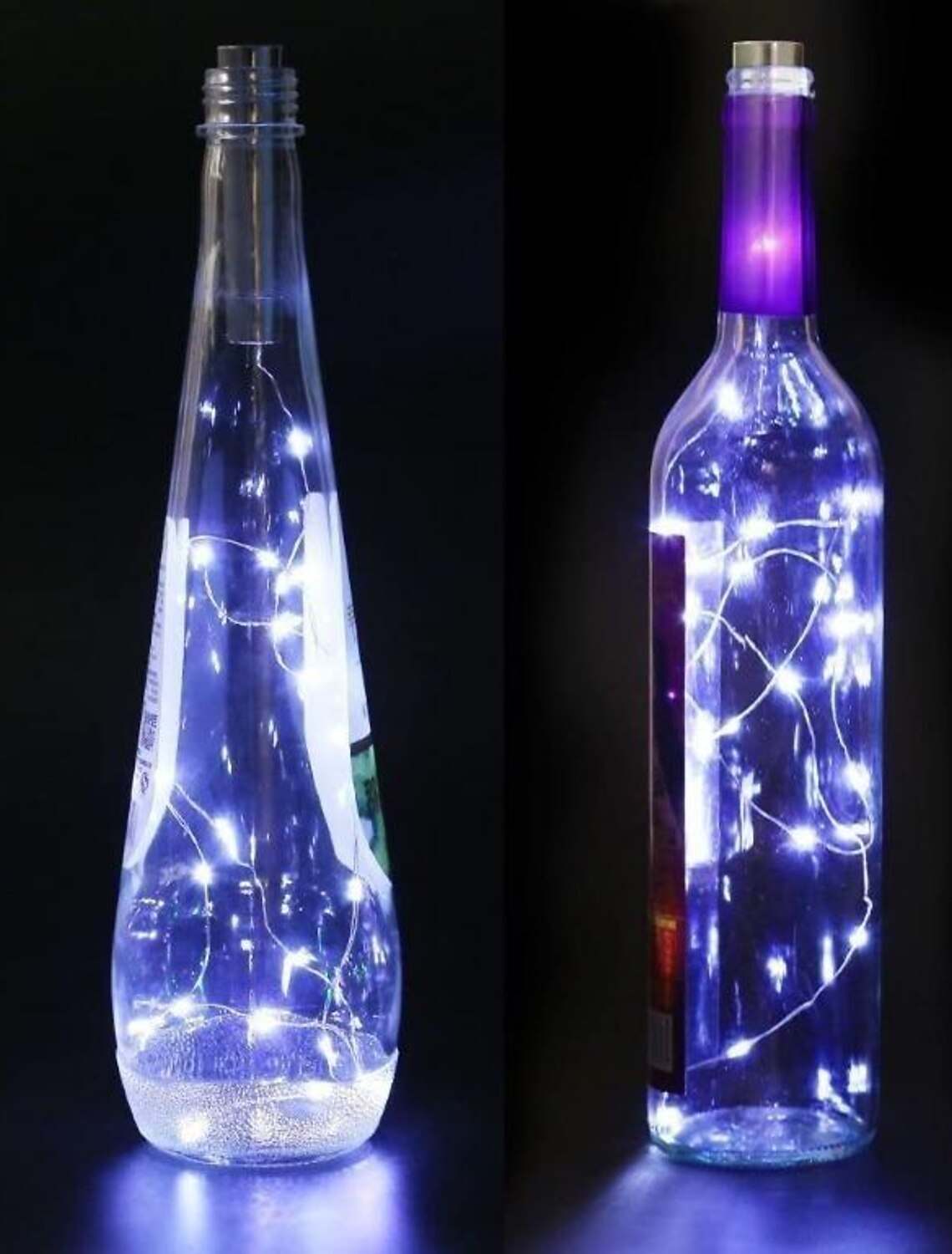 20/30/50 LED Wine Bottle Fairy String Light Cork Starry Night Lamp Party Wedding 