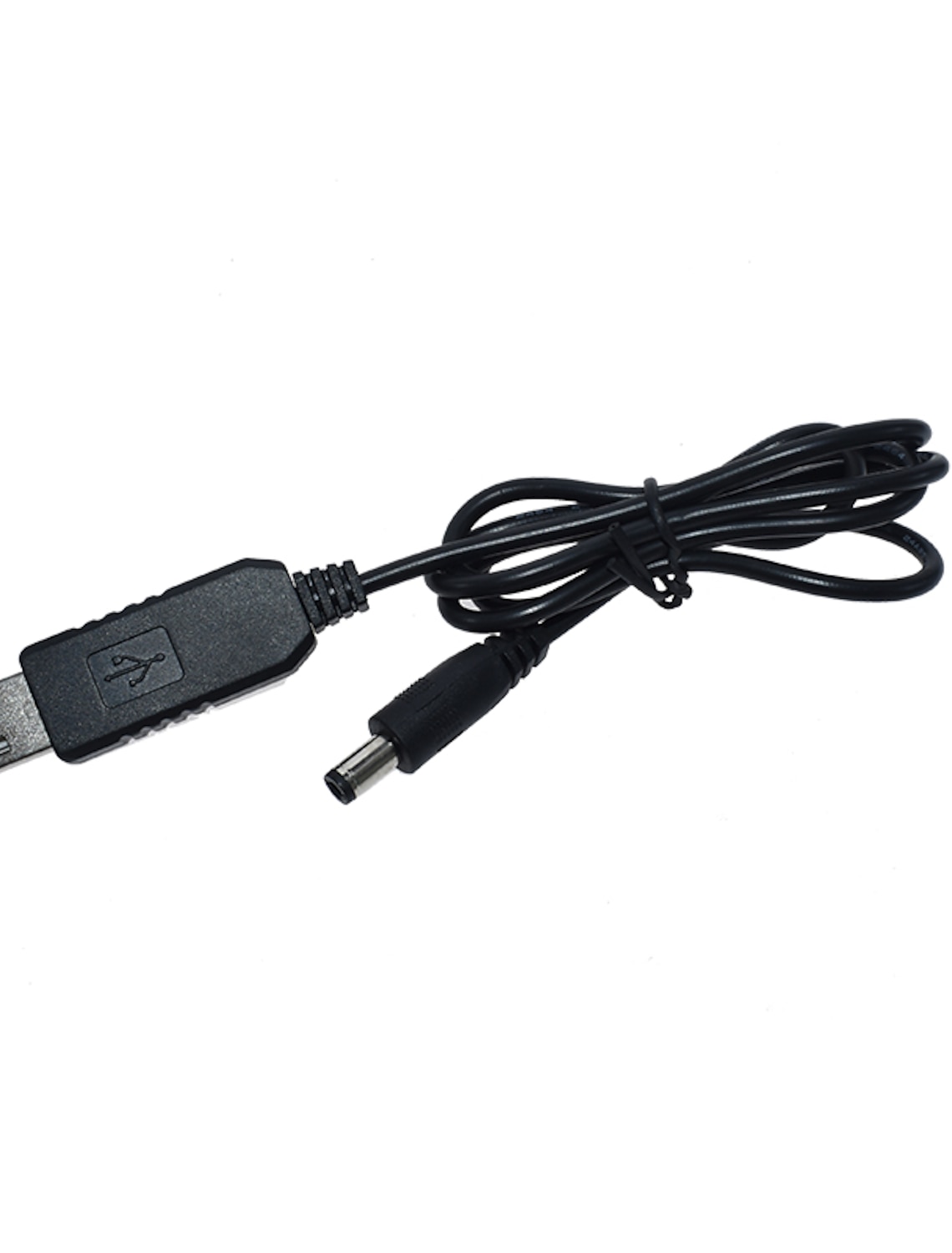 1M/3Ft Cable Black Connector DC 5V to DC 9V 12V Module Converter USB 2.1x5.5mm 