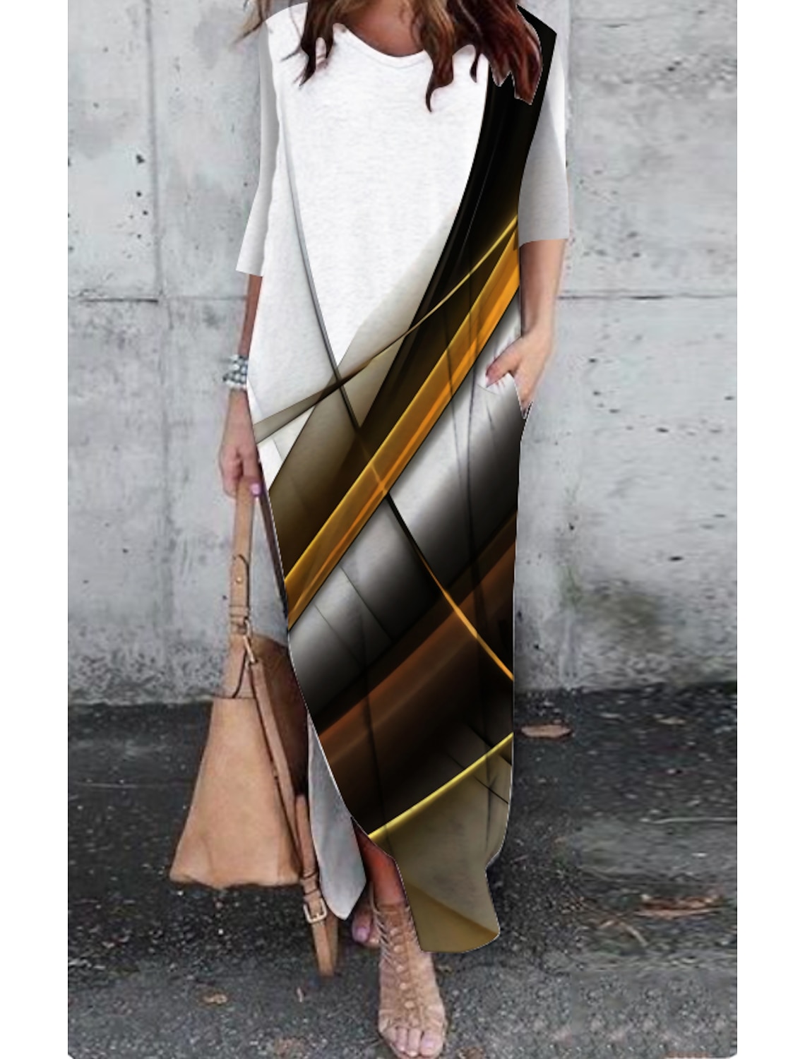 Women's Shift Dress Maxi long Dress 