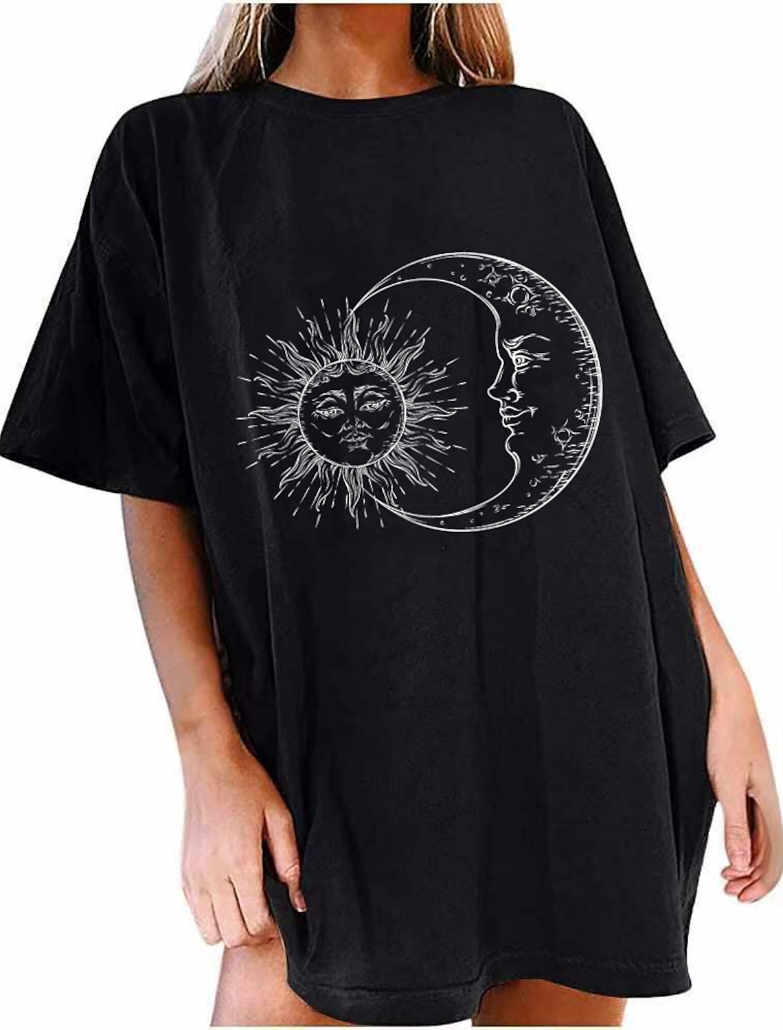 Womens Dandelion Printed Summer Tops Casual Loose Blouses Graphic Tees Shirts Tunic Top AODONG Short Sleeve Shirts for Women 