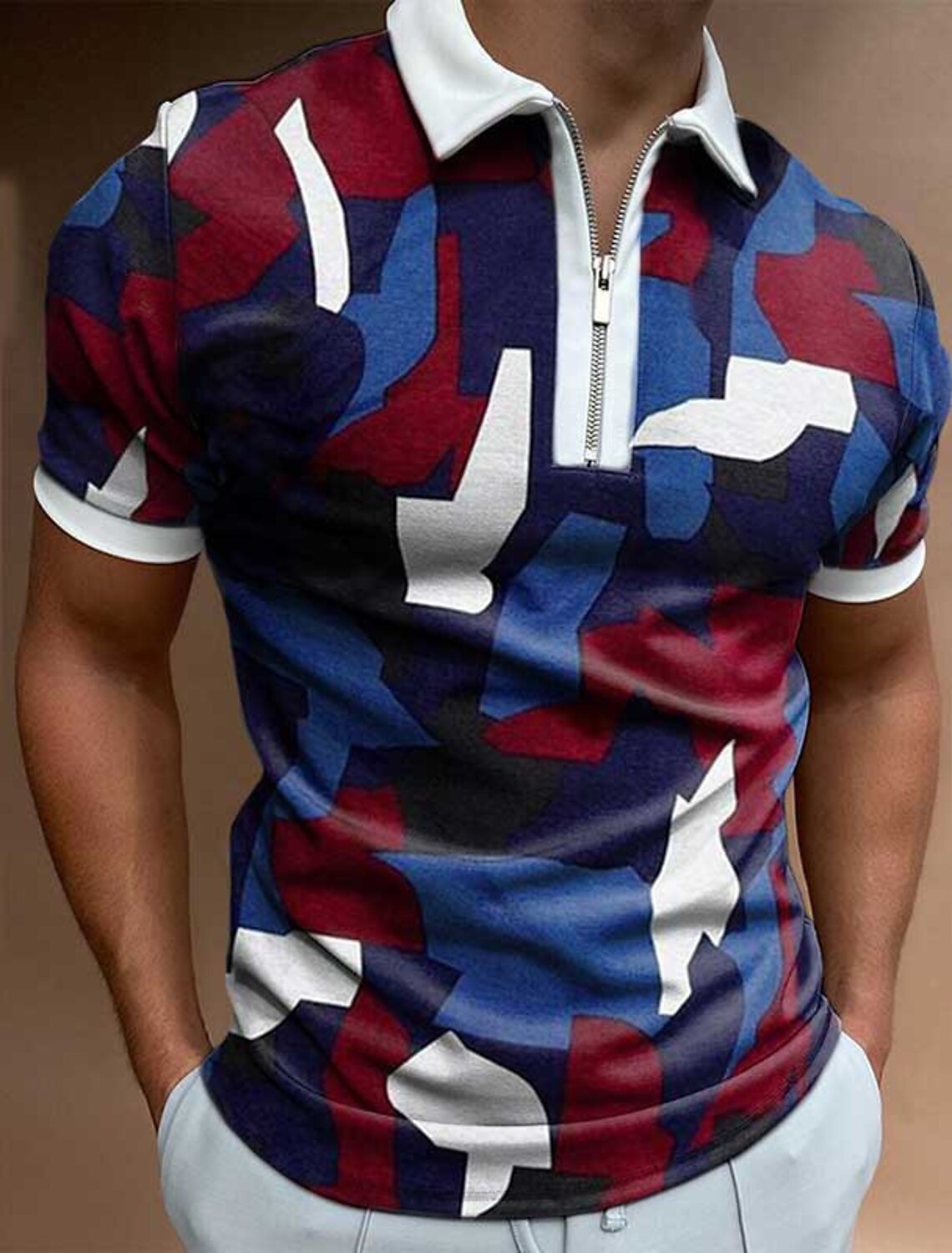 Men's Golf Shirt Camo / Camouflage 