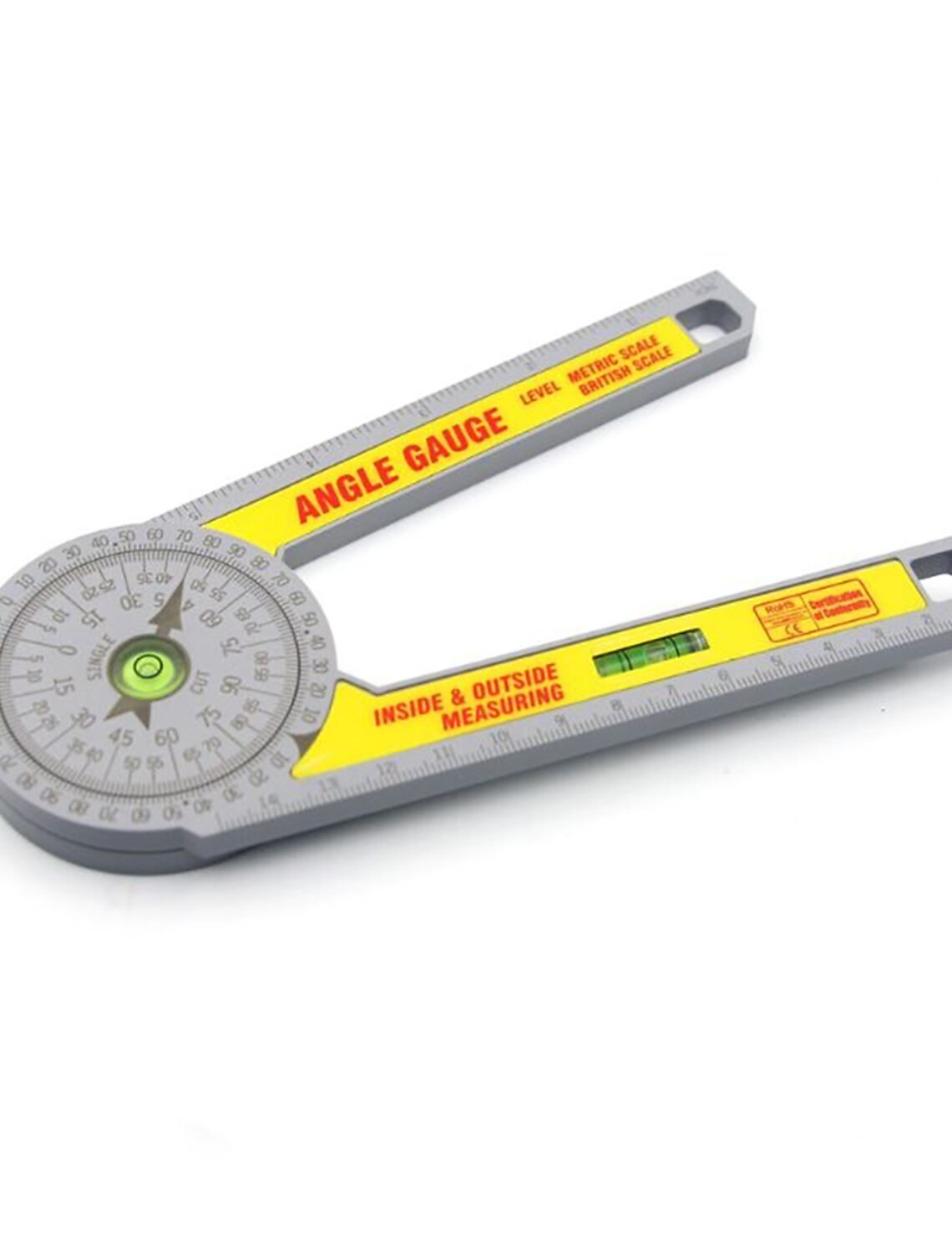 Measuring Ruler Corner Angle Finder Goniometer Protractor Gauge Tool HD 