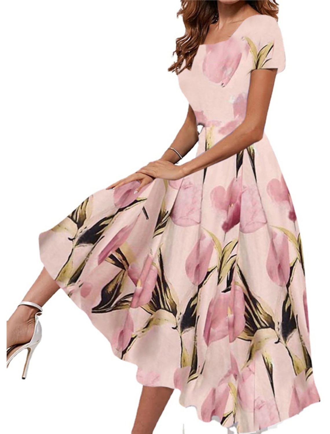 Women Summer Boho Halter Maxi Dress Floral Print Vintage Long Dress by Scaling ❤ Women Dress