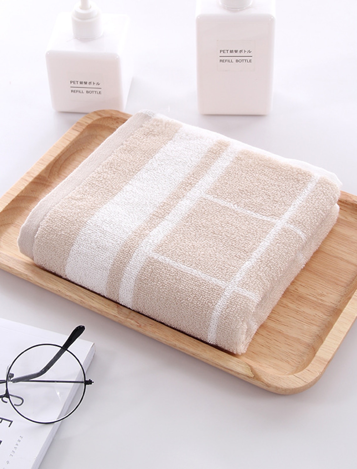 Super Soft Coral Fleece Face Hand Towels Bath Shower Towel Home Travel 34 x 75cm 