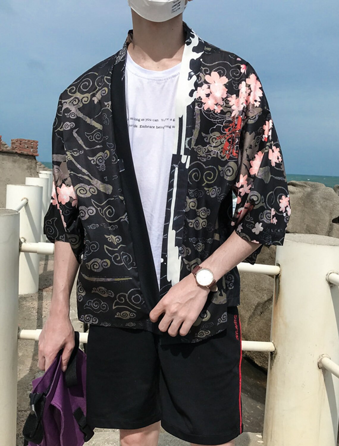 Moda estilo dragón kimono cardigan camisas hombres hip hop streetwear  camisa kimono camisa japonesa para hombre verano 2020 8644260 2022 – $14.87