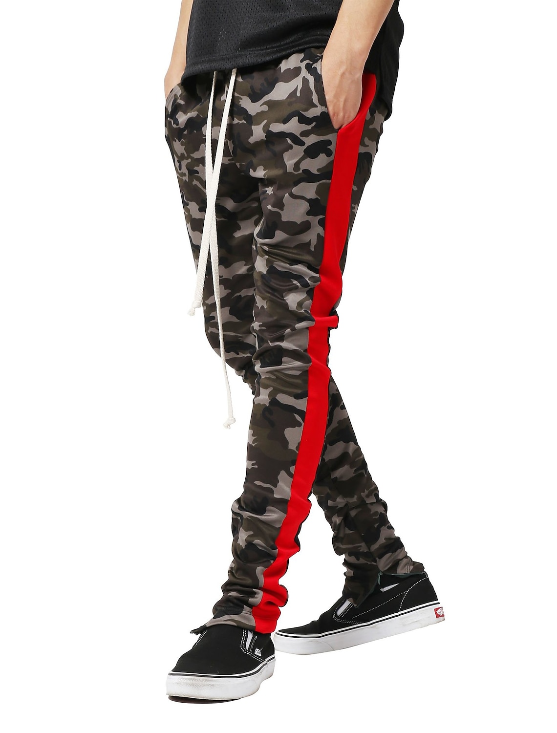 mens camo track pants