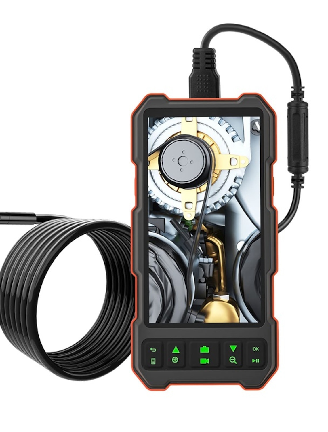 Waterproof IP67 Borescope 2.4" Mini Camera HD 5.5MM 720P Inspection Endoscope 
