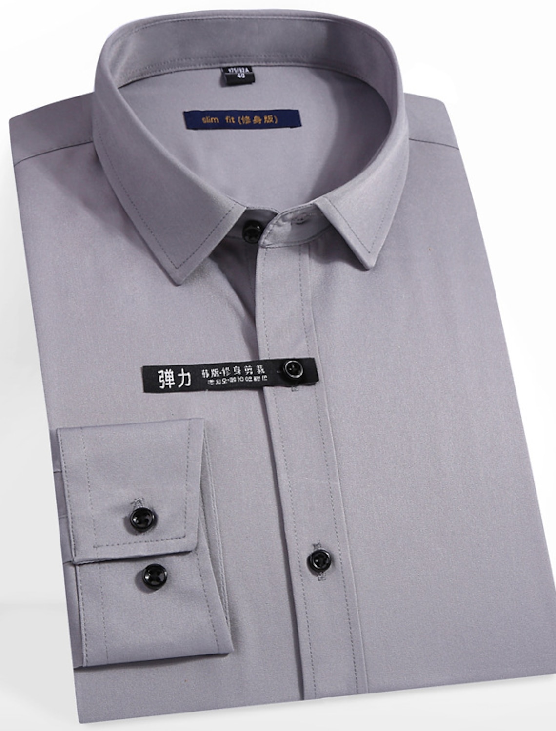 Keaac Mens Top Dress Shirts Long Sleeve Casual Button Down Collar Shirt