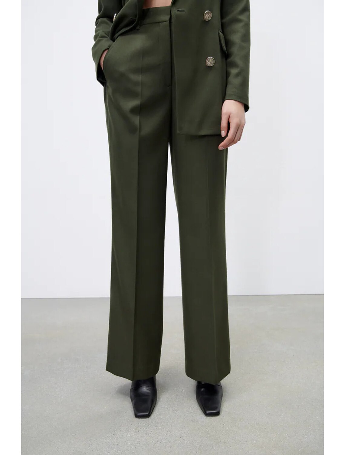 Fashion Dress Pants Side Pockets 