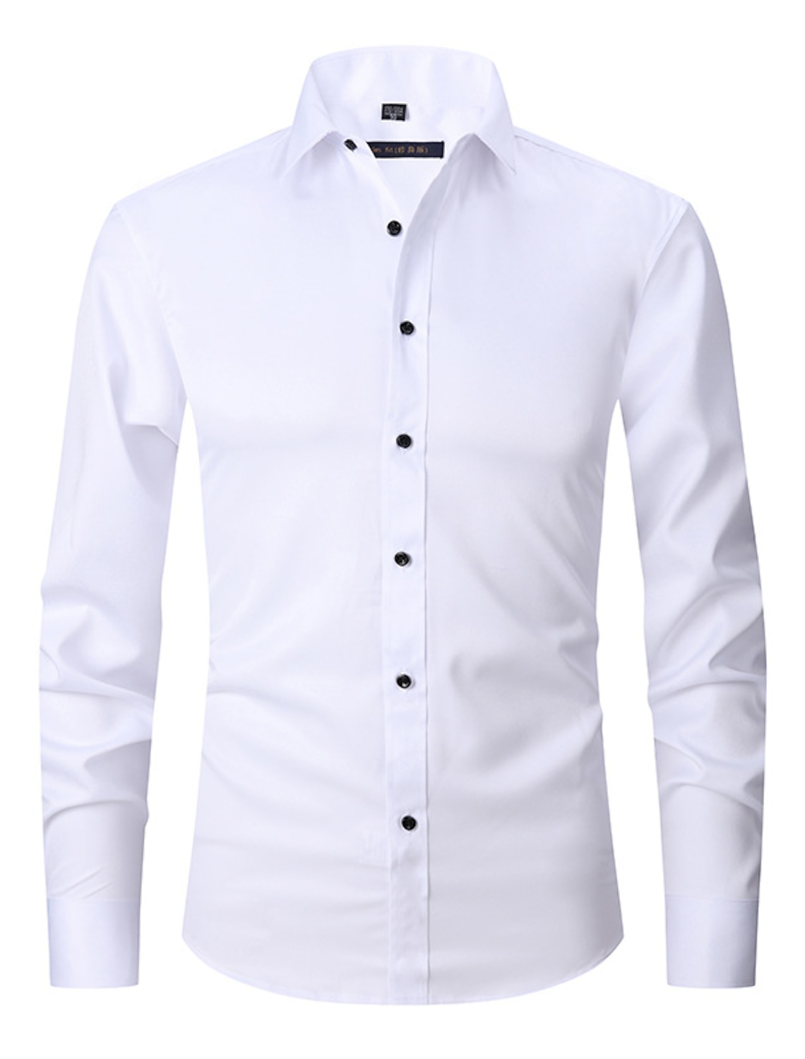Keaac Mens Top Dress Shirts Long Sleeve Casual Button Down Collar Shirt