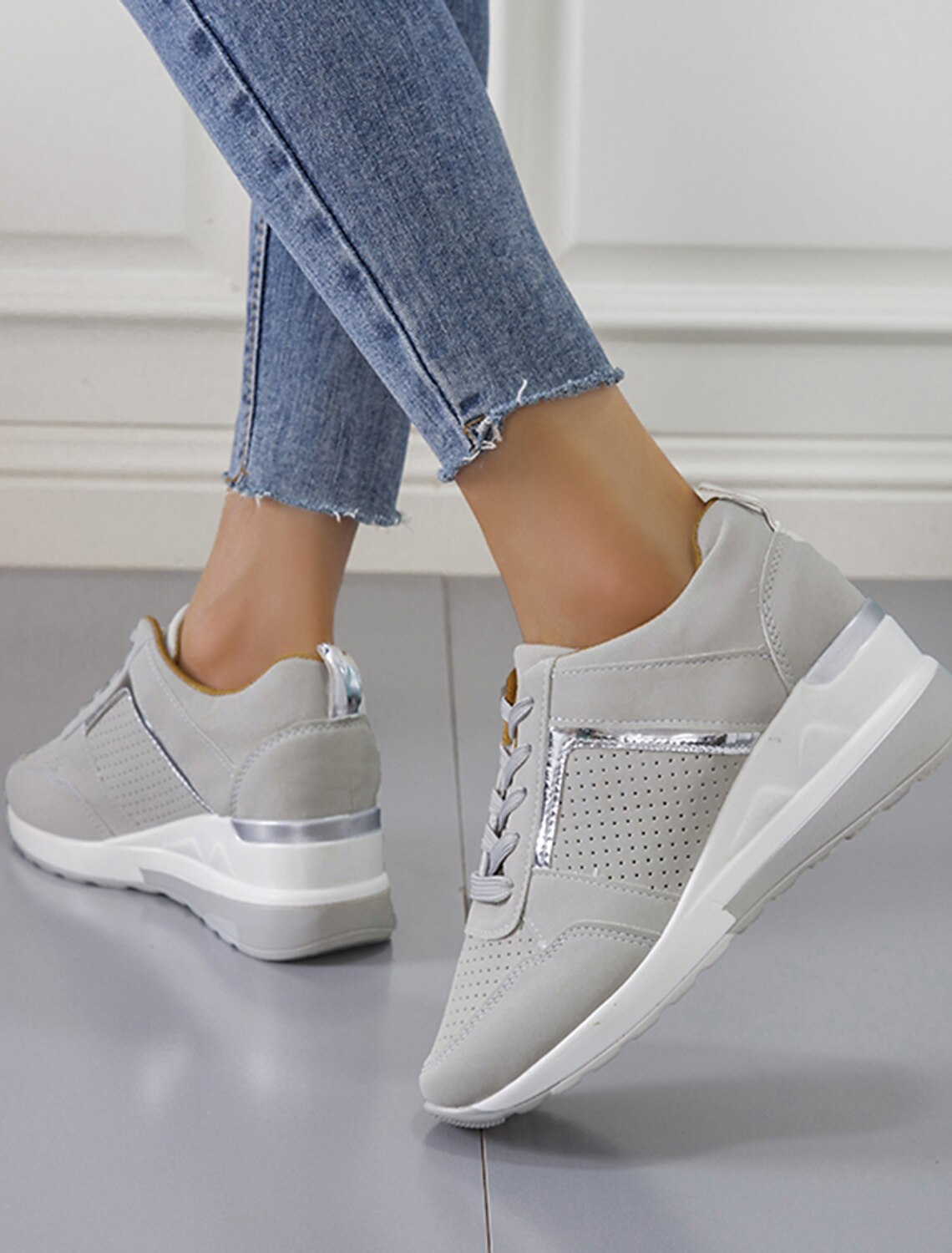 timebelle wedge sneaker