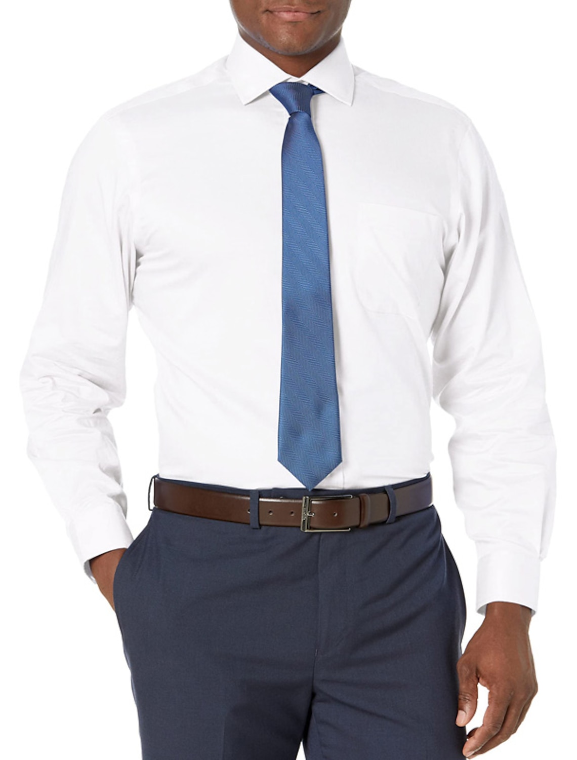 Keaac Men Long Sleeves Lightweight Denim Shirt Button Down Dress Shirts