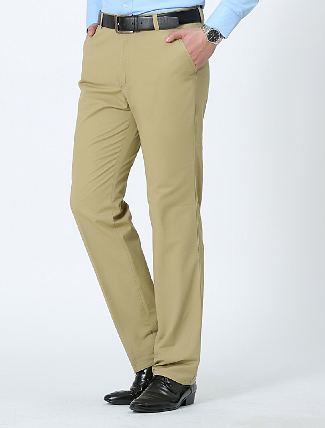 chinos with elastic ankles