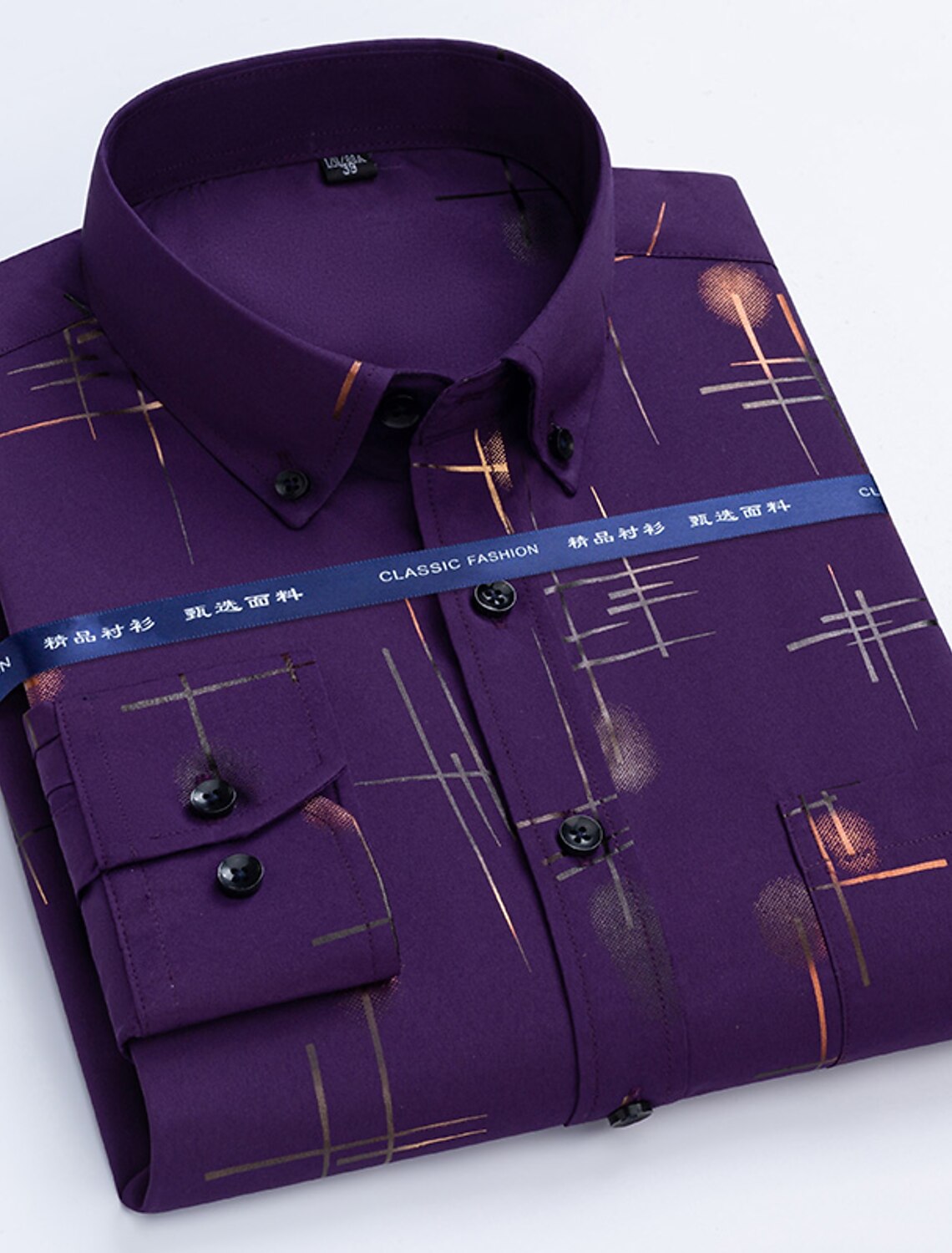 Men's Dress Shirt Shirt Solid Colored 
