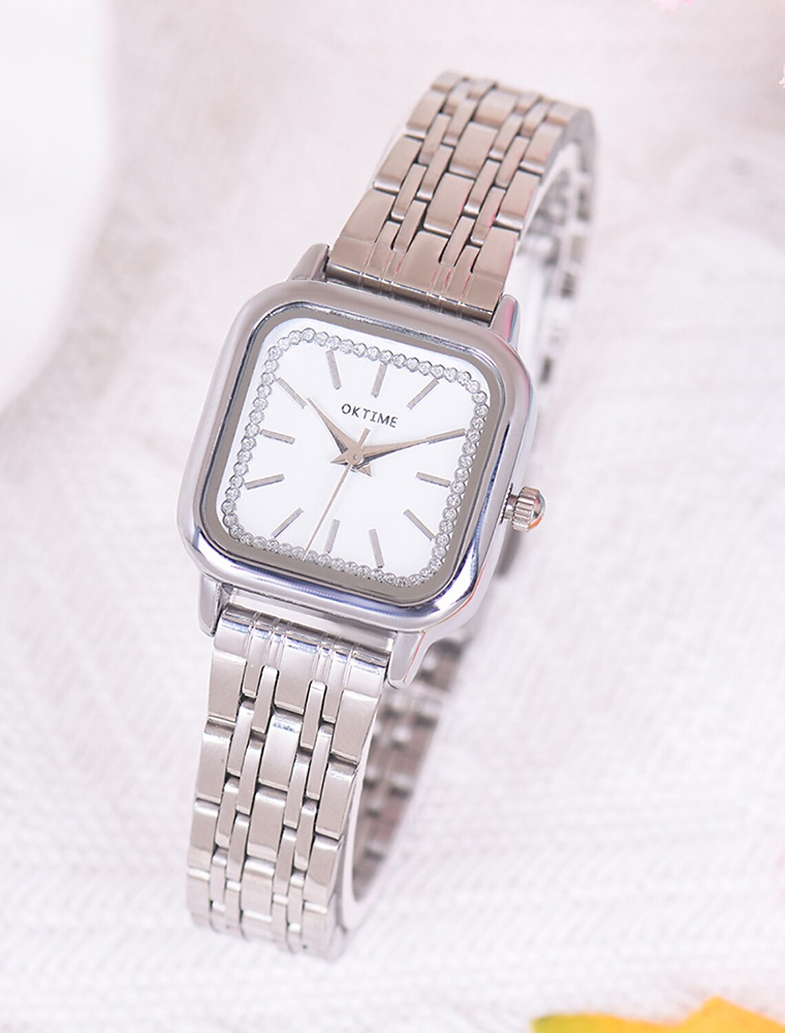 jet badge salesman μόδα oktime γυναικεία ρολόγια από ανοξείδωτο ατσάλι ρολόγια χειρός χαλαζία  με φόρεμα με διαμάντια 9141159 2022 – $8.24