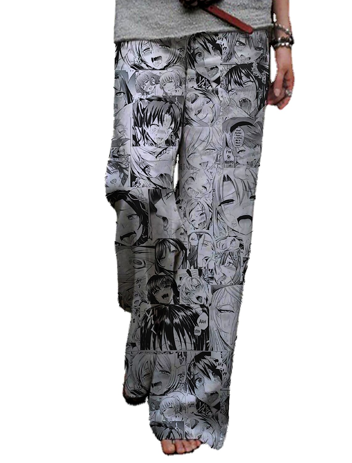Inspired by Ahegao Hentai Linen Pants 