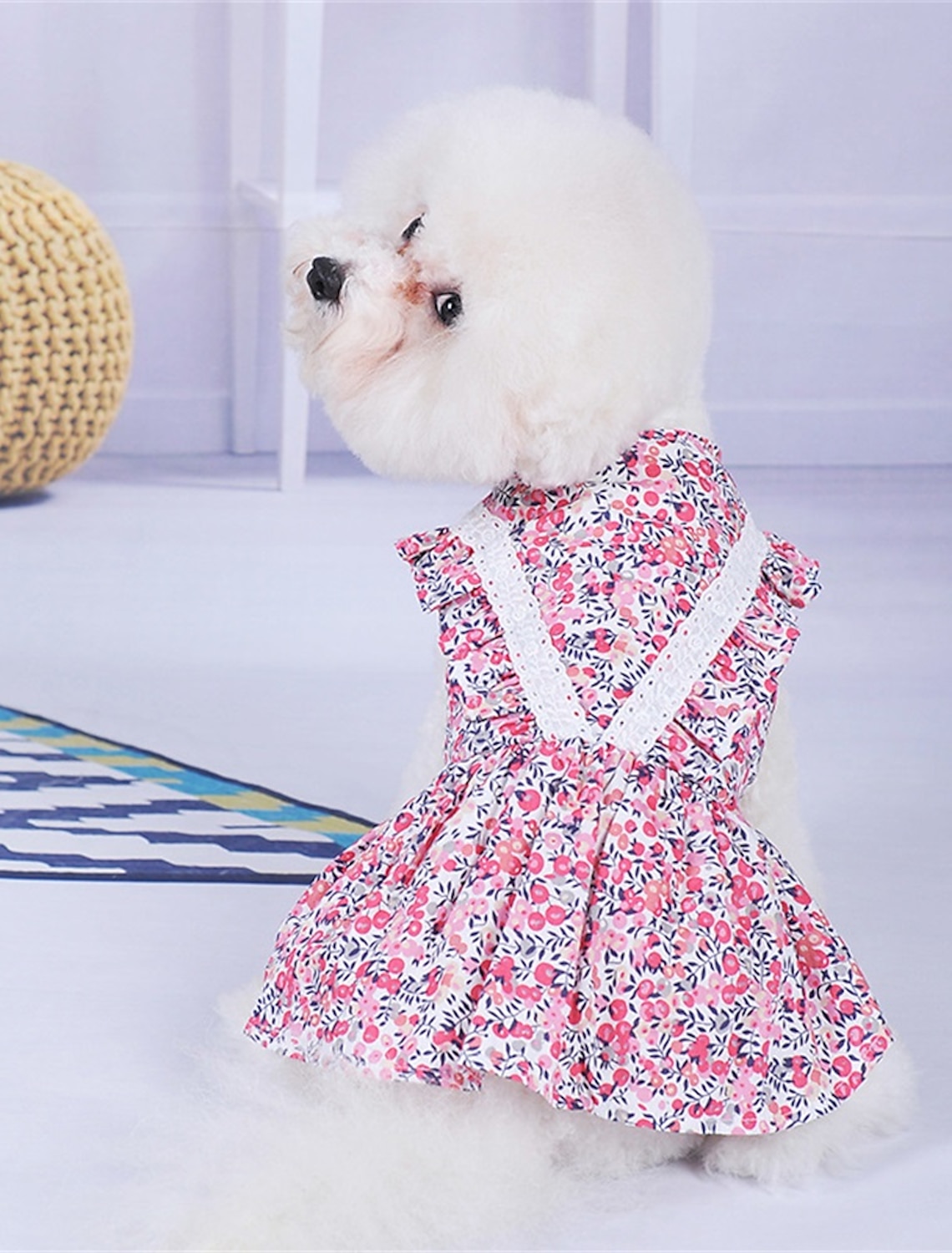 1pcs Pet Dog Cat Dress XS/S/M/L/XL Soft Comfortable Kitty Lace Dress for Small Medium Dogs Cats