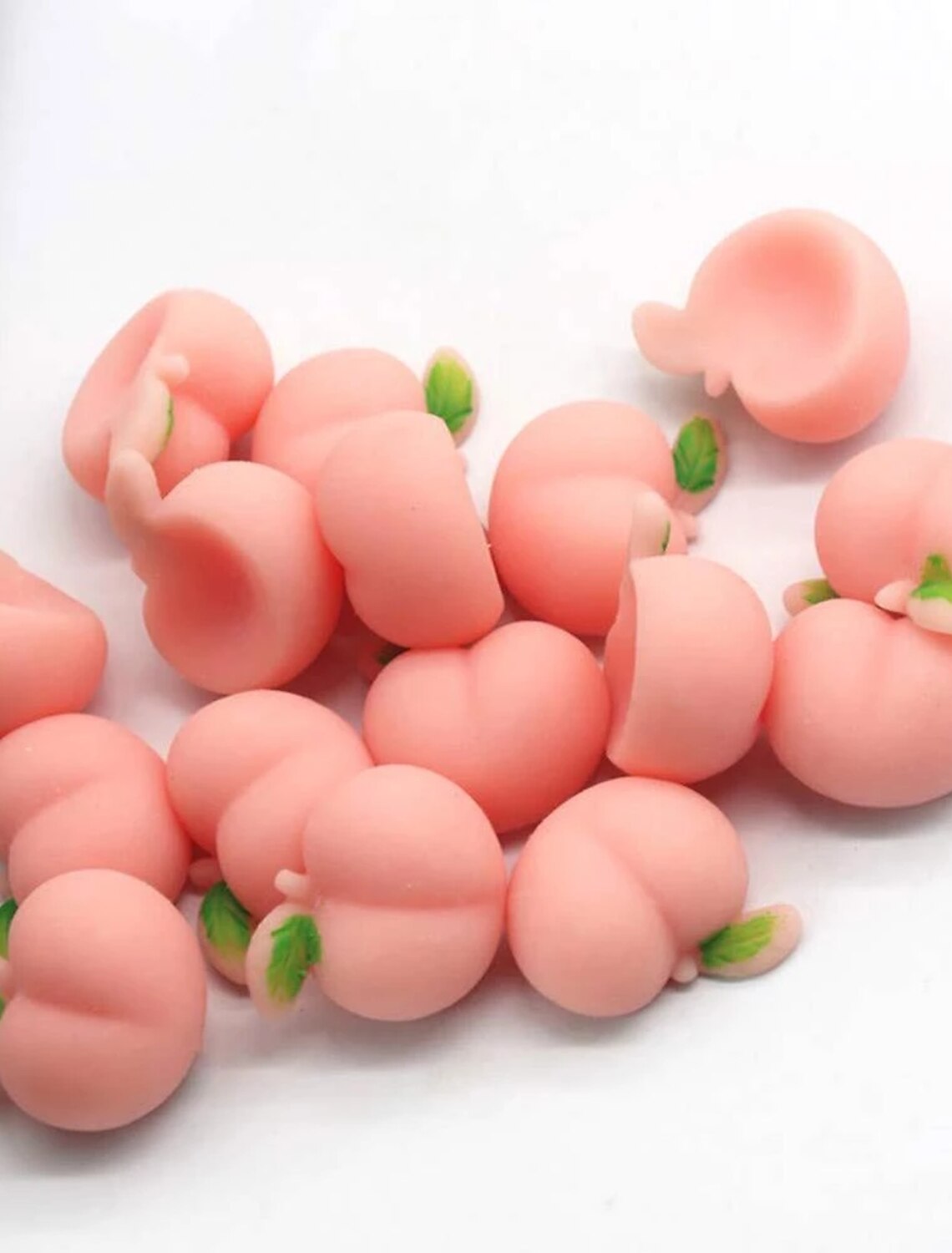 4pcs Peach Squeeze Toy Banana Squishy DNA Stress Ball Fidget Stress Relief Toys 