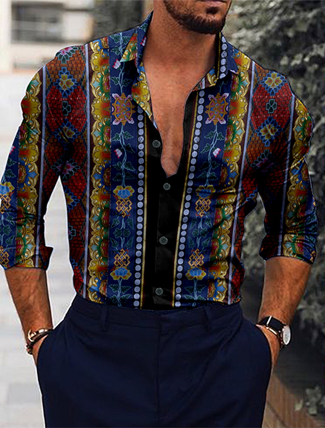 CHEMISE COL MAO BLANC COTON manche courte bouton marin Homme shirt Cambodge