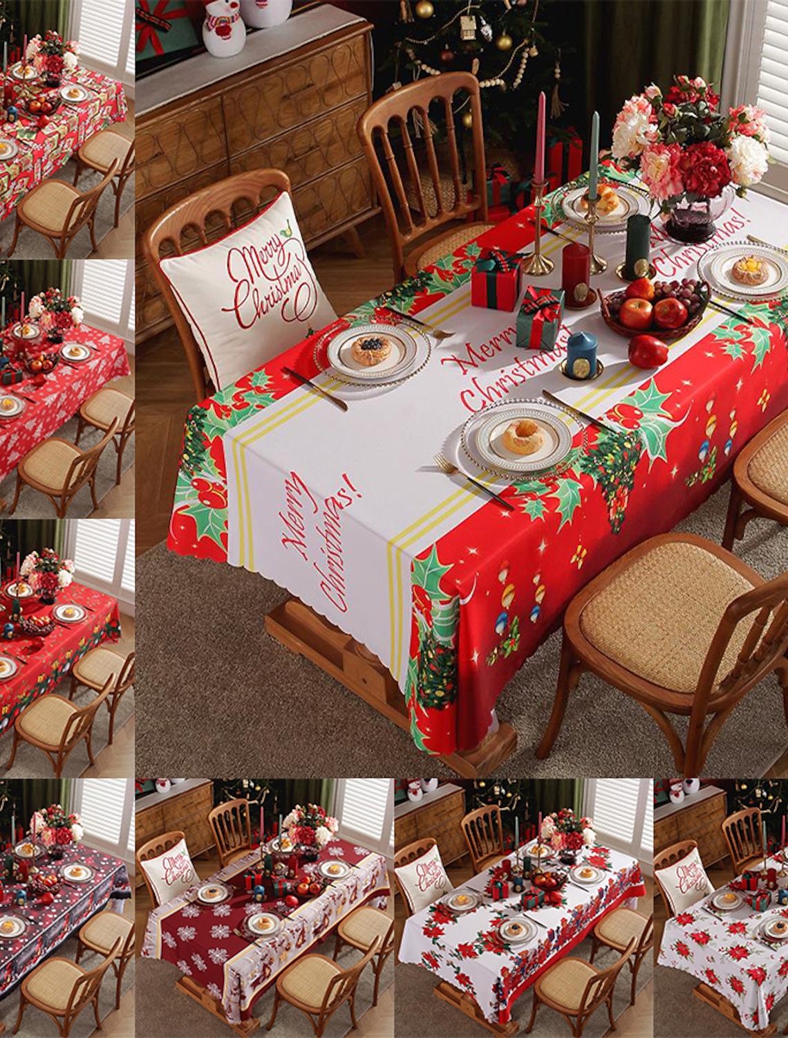 disposable xmas tablecloths