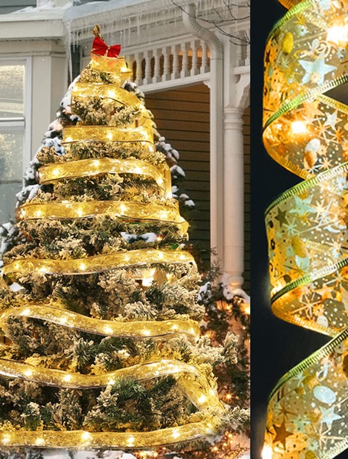大注目 TopYart LEDイルミネーション 雪の結晶 スノーフレークライト 電池式 2.5M 20球 おしゃれ スノー 電飾 屋外 室内  デコレーション クリスマスツリー 飾り