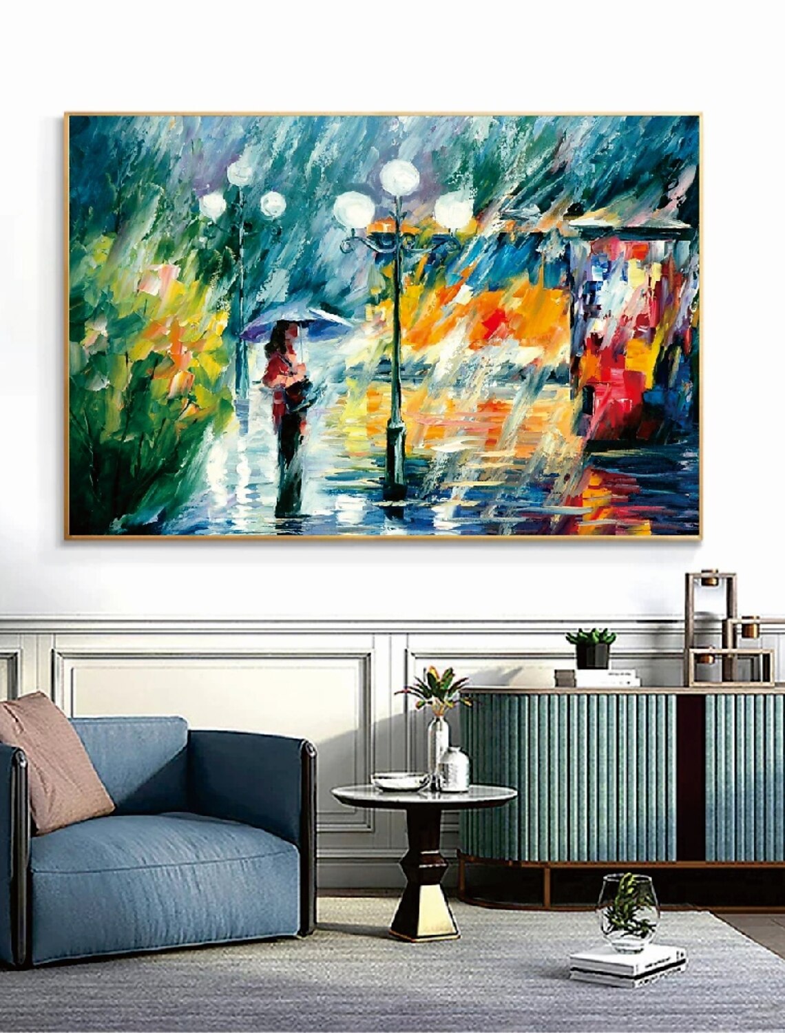 絵画 油絵 日本の原風景 白川郷 ミニ美