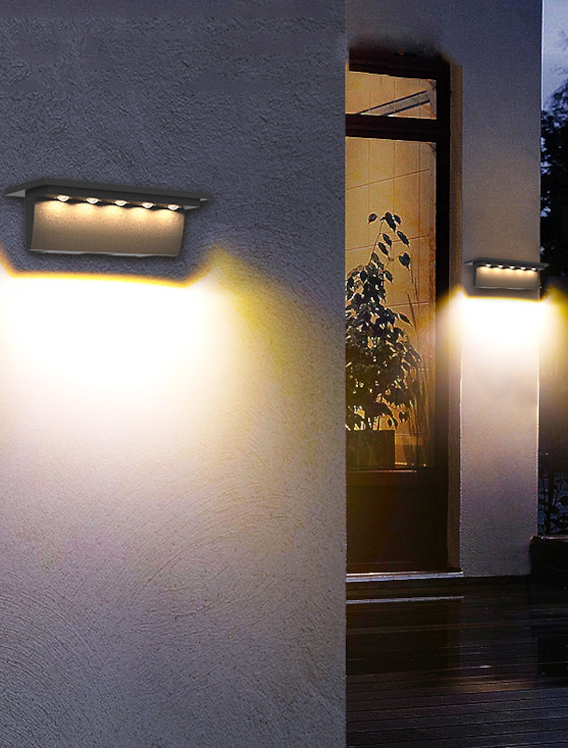 全商品オープニング価格 2個 ソーラー 電源 デッキ ライト 階段 屋外 セキュリティ ランプ 照明 LED フェンス パティオ 用 庭 壁 プール 