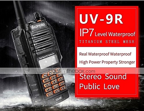 Q&A for BAOFENG UV-9R Handheld IP7 Waterproof Dual Band Walkie Talkie ...