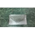 Women's Tri-fold Clutch Bags Polyester for Formal Evening Bridal Wedding Party with Crystal / Rhinestone Glitter Shine in Silver Wine Black