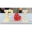 led scrisori lumini semn 26 litere alfabet aprinde litere semn pentru noapte lumina nunta petrecere aniversare baterie alimentat Crăciun lampă acasă decorare bar