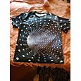 Men's Unisex T shirt Tee Tee Graphic Optical Illusion Round Neck Black Yellow Red Blue Purple 3D Print Plus Size Party Casual Short Sleeve Clothing Apparel Streetwear Punk & Gothic