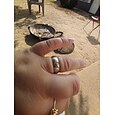 Pánské Dámské 2ks Manžetové knoflíčky Snubní prsteny Band Ring Zásnubní prsten Svatební Párty Dvoubarevné dámy Jednoduchý Stříbrná