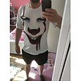Herr Skjorta T-shirt T-shirts Grafisk Stam 3D Rund hals Vit+Röd Svart Vit Gul Rubinrött 3D-tryck Halloween Utekväll Kortärmad Mönster Kläder Streetwear Punk och gotiskt