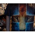 Men's Tee T shirt Tee Shirt Designer Summer Short Sleeve Graphic Patterned Lion Cross 3D Print Plus Size Round Neck Zero two Casual Daily Print Clothing Clothes Designer Basic Big and Tall Khaki Dark
