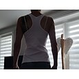 Women's Sleeveless Running Shirt Compression Tank Top Racerback Vest / Gilet Base Layer Top Athletic Breathable Quick Dry Gym Workout Running Jogging Sportswear Solid Colored Black / Orange Coral