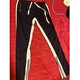 Men's Sweatpants Pants Trousers Trousers Workout Pants Patchwork Drawstring Side Stripe Solid Color Breathable Soft Full Length Outdoor Daily Sports Sporty Casual Slim White / Black Solid red