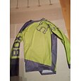 21Grams Homme Maillot de descente manche longue Cyclisme Top avec 3 poches arrière VTT Vélo tout terrain Vélo Route Respirable Evacuation de l'humidité Doux Séchage rapide Noir Jaune Rouge Bloc de