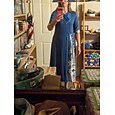 Robe trapèze pour femme robe midi vert bleu gris demi manches imprimé fleuri fendu été printemps col en v élégant décontracté 2023 s m l xl xxl 3xl