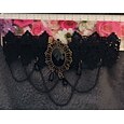 choker naszyjnik koronki tatuaż choker punk moda lolita biżuteria vintage styl gotycki zasznurować sztuczne kamienie koronki stop kobiet dziewczęce biżuteria kostiumowa