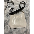 Women's Crossbody Bag PU Leather Daily Going out Zipper Solid Colored Black White Yellow