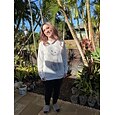 Women's Sweatshirt Pullover Cat Street Casual White Sports Basic Round Neck Long Sleeve Top Micro-elastic Fall & Winter