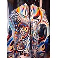 Men's Hoodie Full Zip Hoodie Jacket Black And White Hooded Abstract Graphic Prints Zipper Print Daily Sports 3D Print Streetwear Casual Big and Tall Spring &  Fall Clothing Apparel Hoodies