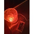 Led ondulação de água luz noturna ambiente recarregável usb projeção rotativa rgb candeeiro de mesa de cristal com controle remoto mudança de cor regulável para o quarto cabeceira sala de jogos