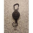 Retractable Keychain Heavy Duty Carabiner Badge Holder Tactical ID Badge Reel With 31.5 Steel Retractable Cord 8.0 Oz