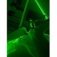 USB genopladeligt laserlys til udendørs jagt, vandring, camping langtrækkende laserstråle grøn laserpointer