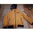 Per uomo Piumino Cappotto con cappuccio Imbottito Cerniera Tasche Stampa Sportivo Standard All'aperto Casual / quotidiano Inverno Alfabetico Nero Giallo Rosso Cachi Piumino
