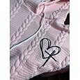 Women's Hoodie Sweatshirt Pullover Textured Letter Active Sportswear Drawstring Front Pocket White Pink Casual Sports Hoodie Long Sleeve Top Micro-elastic Fall & Winter